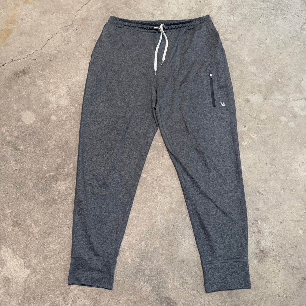 Vuori Ponto Performance Joggers Men XL Gray Heather V418 Tapered Sweatpants